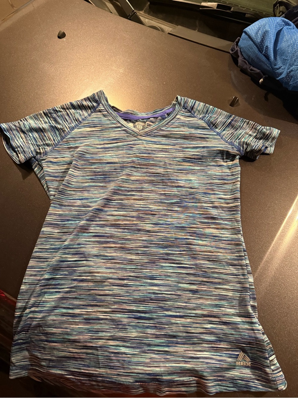 RBX Blue Striped Athletic Tee